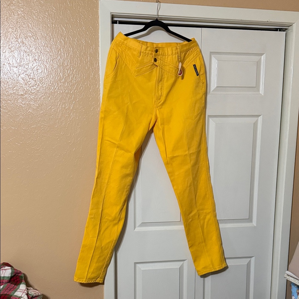 Rocky Mountain Bright Yellow High-Waist Jeans